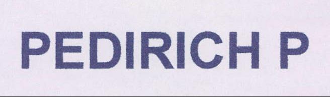Pedirich P Device mark 2107711 Trademark