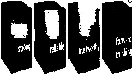 Strong Reliable Trustworthy Forward- Thinking & Design Device mark 2114096 Trademark