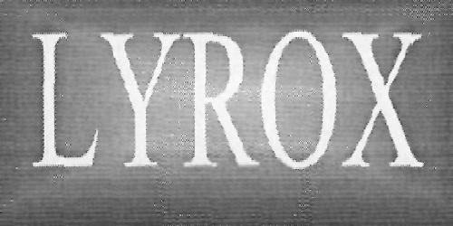 Lyrox (logo) Device mark 2153489 Trademark