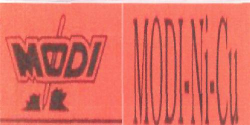 Modi-ni-cu (label) Device mark 2168974 Trademark