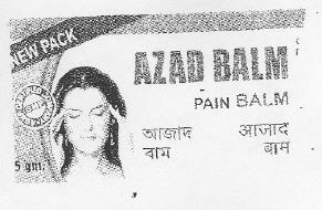 Azad Balm Device mark 2225176 Trademark