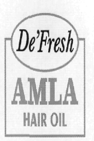 De'fresh Amla Hair Oil (logo) Device mark 2242901 Trademark