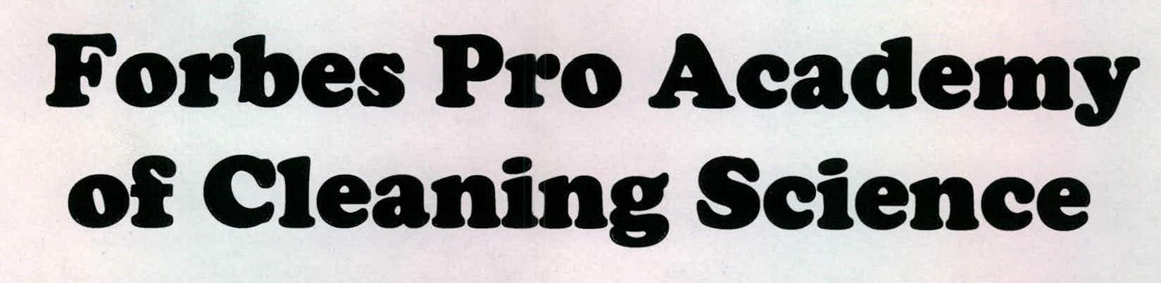Forbes Pro Academy Of Cleaning Science Device mark 2266486 Trademark
