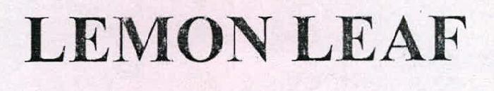 Lemon Leaf Device mark 2303144 Trademark