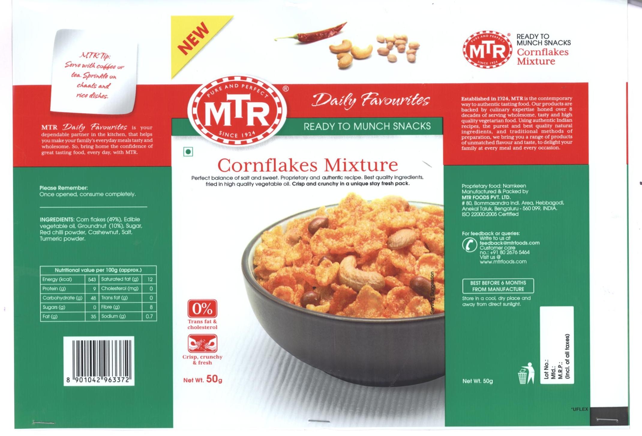 Mtr Cornflakes Mixture Device mark 2370733 Trademark