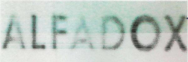 Alfadox (device) Device mark 2472499 Trademark