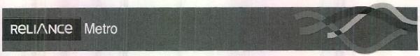 Reliance Metro (device Of Wavy Design) Device mark 2515807 Trademark
