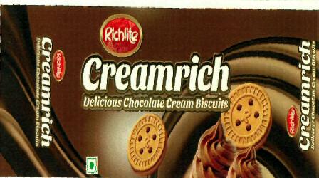 Richlite Creamrich Delicious Chocolate Cream Biscuits (label) Device mark 2518254 Trademark