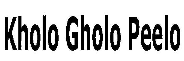 Kholo Gholo Peelo (device) Device mark 2519181 Trademark