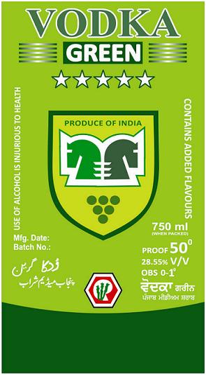 Vodka Green With Logo Device mark 2528561 Trademark