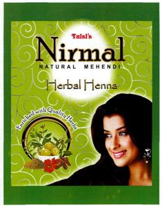 Tulsi's Nirmal Natural Mehendi Herbal Henna (label) Device mark 2565123 Trademark