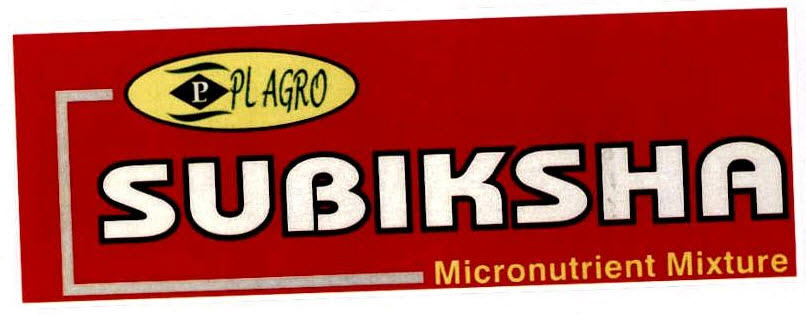 Pl Agro Subiksha Micronutrient Mixture Device mark 2573953 Trademark