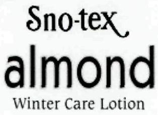 Sno-tex Almond Winter Care Lotion Device mark 2590403 Trademark