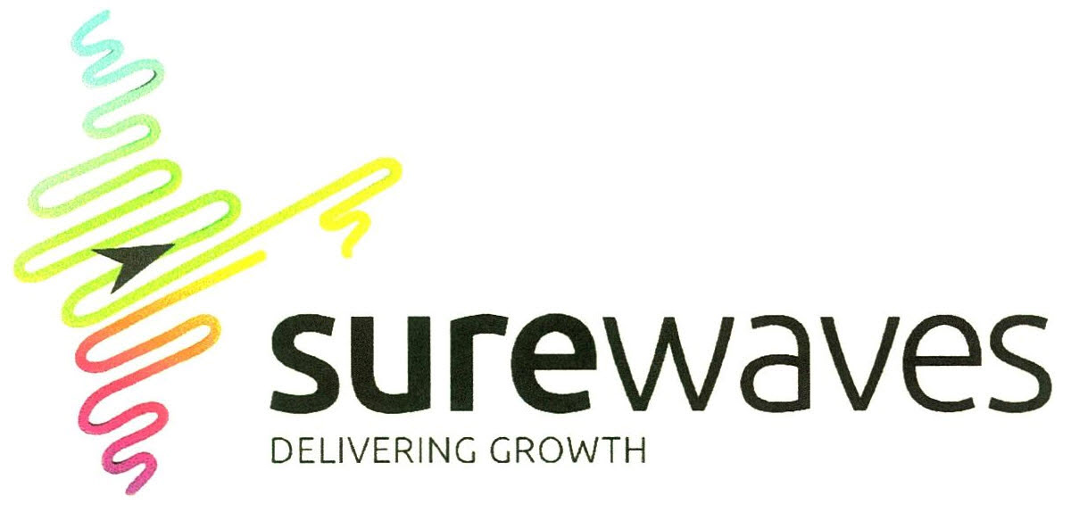 Surewaves Delivering Growth (colour Logo) Device mark 2592215 Trademark