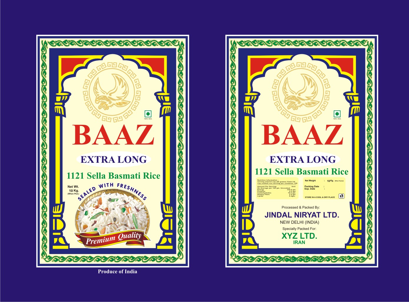 Baaz Extra Long Sella Rice Device mark 2632956 Trademark