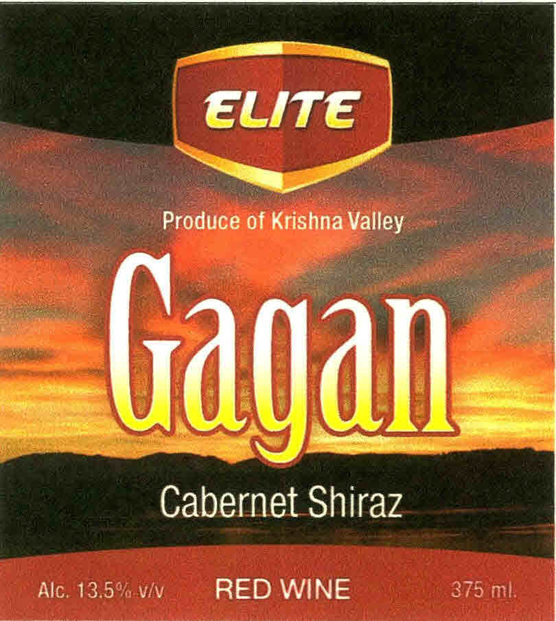 Elite Gagan Cabernet Shiraz Red Wine Device mark 2634043 Trademark