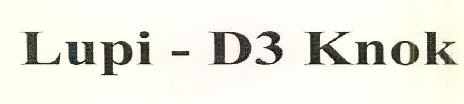 Lupi -d3 Knok Device mark 2636788 Trademark
