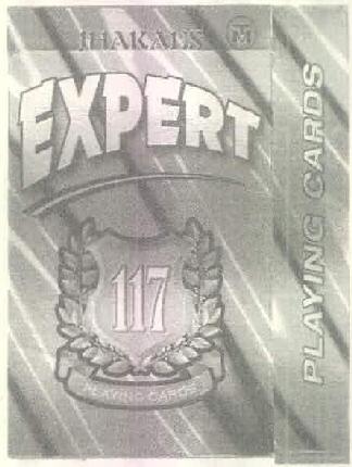 Jhakal's Expert 117 Playing Cards Device mark 2643169 Trademark