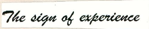 The Sign Of Experience (label) Device mark 2643223 Trademark