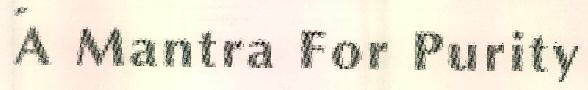 A Mantra For Purity Device mark 2643986 Trademark