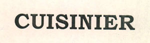 Cuisinier Device mark 2649693 Trademark