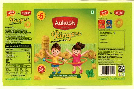 Aakash Namkeen Ringzzz Device mark 2722806 Trademark