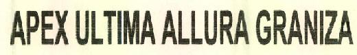 Apex Ultima Allura Graniza Device mark 2723455 Trademark