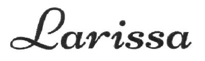 Larissa (device) Device mark 2755165 Trademark