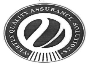 Vertex Quality Assurance Solutions (label) Device mark 2800001 Trademark