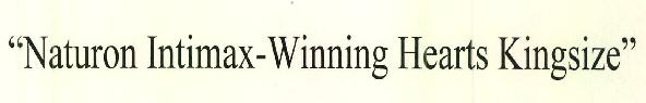 "naturon Intimax-winning Hearts Kingsize" Device mark 2825735 Trademark