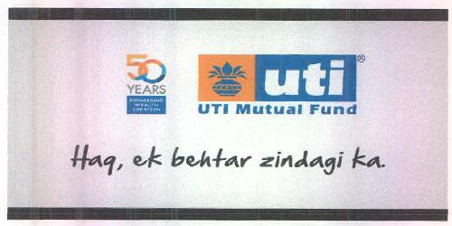 50year Uti Uti Mutual Haq, Ek Bentar Zindagi Ka. Device mark 2831821 Trademark