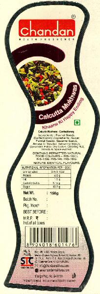 Chandan Mouth Freshener Calcutta Mukhwas Device mark 2834091 Trademark