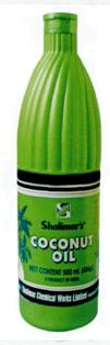 Shalimar's Coconut Oil, Device Of Coconut Trees Printed On The Bottle Of Coconut Oil Device mark 2837004 Trademark