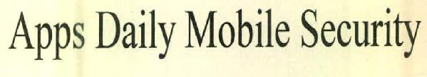 Apps Daily Mobile Security Device mark 2841488 Trademark