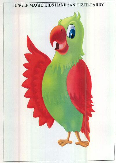 Jungle Magic Kids Hand Sanitizer-parry (device Of Parrot) Device mark 2853811 Trademark