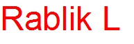 Rablik L Device mark 2873087 Trademark