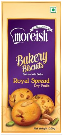 Moreish Bakery Biscuits Royal Spread Device mark 2883637 Trademark