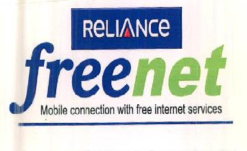 Reliance Freenet Mobile Connection With Free Internet Services Device mark 2895005 Trademark