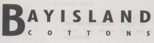 Bayisland Cottons (label) Device mark 2896274 Trademark