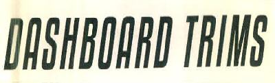 Dashboard Trims Device mark 3067424 Trademark