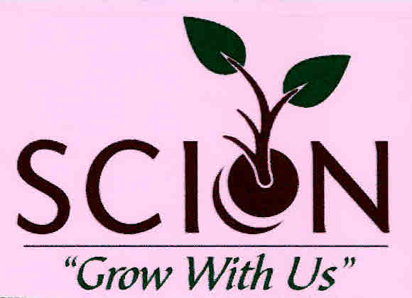 Scion ' Grow With Us ' Device mark 3091983 Trademark