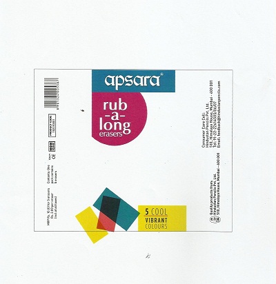 Apsara Rub-a-long Erasers Device mark 3127147 Trademark