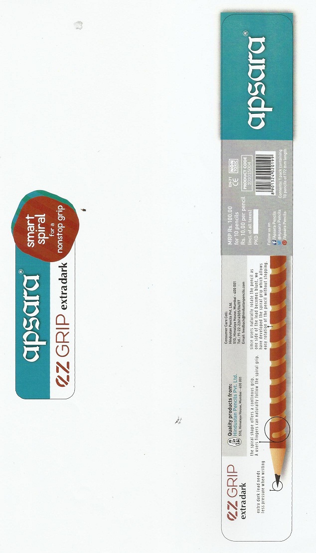Apsara Ez Grip Extra Dark Pencils Device mark 3127148 Trademark