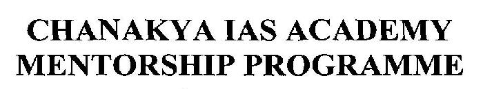 Chanakya Ias Academy Mentorship Programme Device mark 3139913 Trademark
