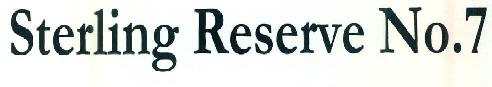 Sterling Reserve No.7 Device mark 3144827 Trademark