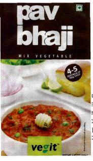 Pav Bhaji (label) Device mark 3145268 Trademark