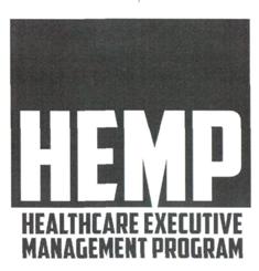 Hemp, Healthcare Executive Management Program (label) Device mark 3152775 Trademark