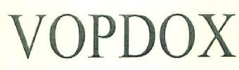 Vopdox Device mark 3153842 Trademark