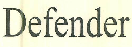 Defender Device mark 3169453 Trademark