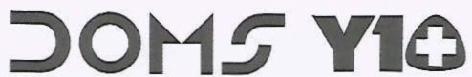 Doms Y1+ (label) Device mark 3169889 Trademark